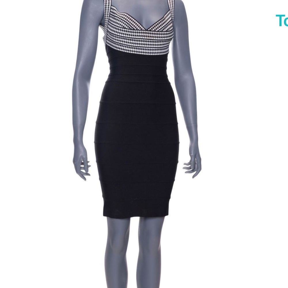 Herve Leger's 1995 Black and White Women's Dress y2k vintage ISO Not for sale ‼️ - Picture 7 of 7
